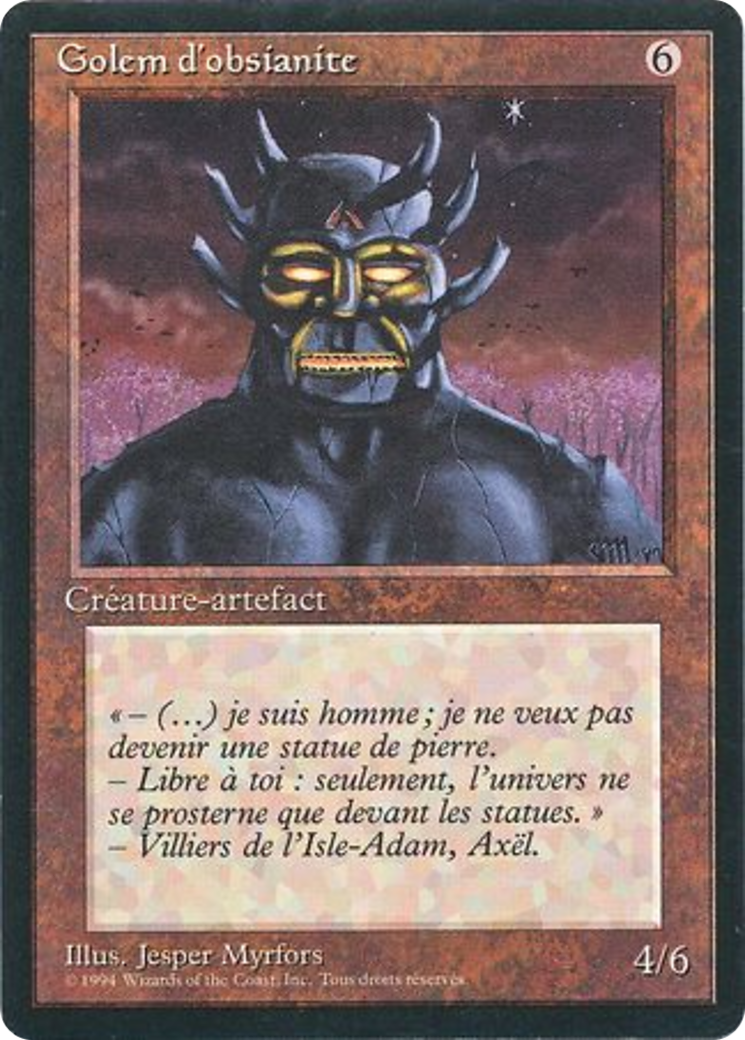 Obsianus Golem (FBB-268) - Foreign Black Border