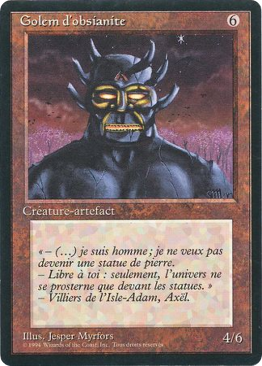 Obsianus Golem (FBB-268) - Foreign Black Border