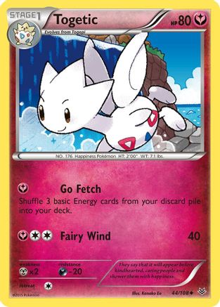 Togetic 044/108 - XY  Roaring Skies Reverse Holofoil - Uncommon