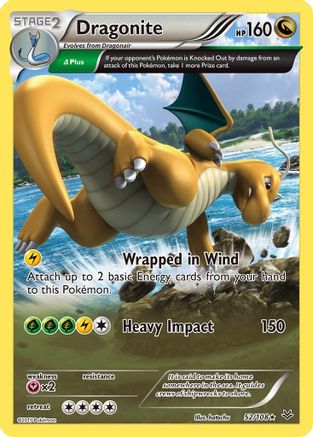 Dragonite (52 Delta) 052/108 - XY  Roaring Skies Reverse Holofoil - Holo Rare