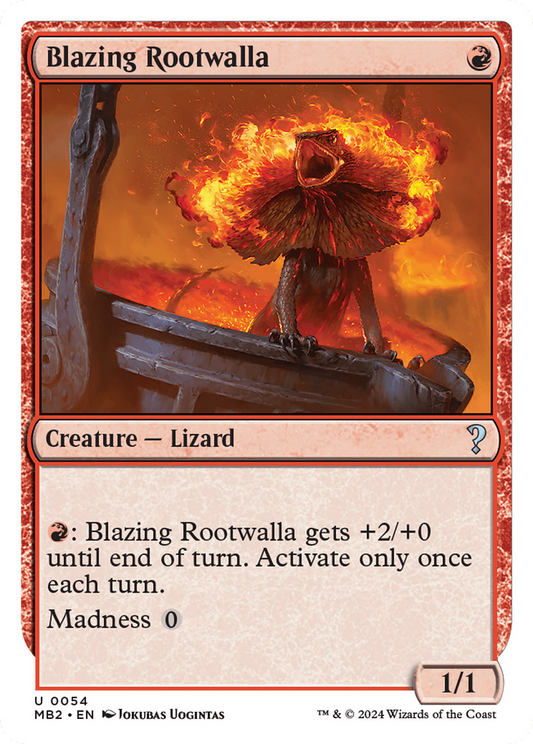 Blazing Rootwalla  (MB2-054) - Mystery Booster 2