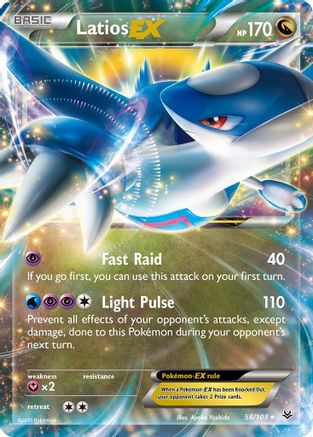 Latios EX 058/108 - XY  Roaring Skies Holofoil - Ultra Rare