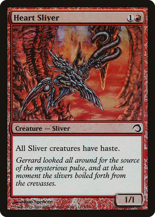 Heart Sliver (H09-007) - Premium Deck Series: Slivers Foil