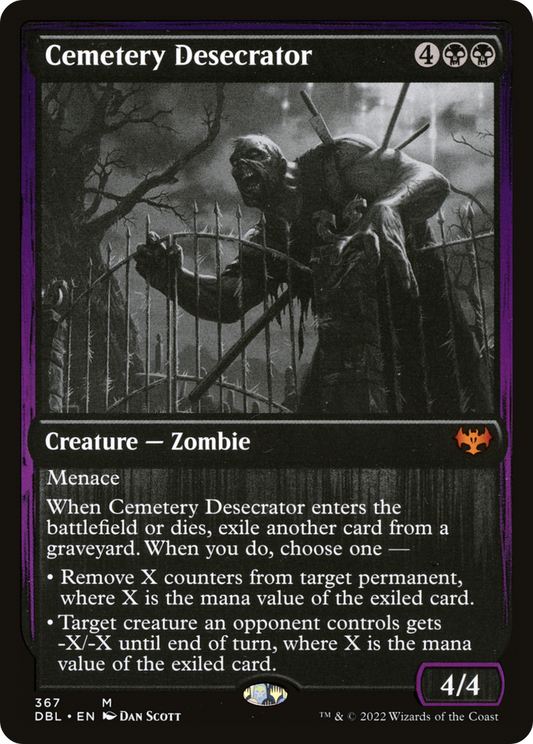 Cemetery Desecrator (DBL-367) - Innistrad: Double Feature Foil
