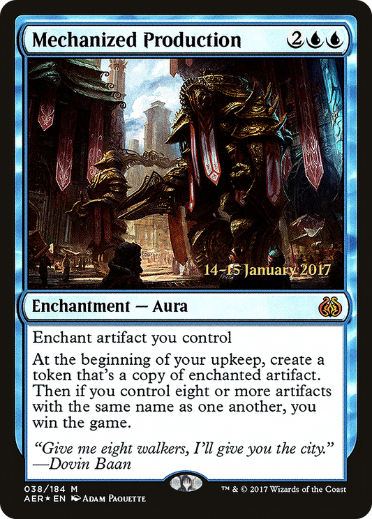 Mechanized Production (PAER-38S) - Aether Revolt Promos Foil