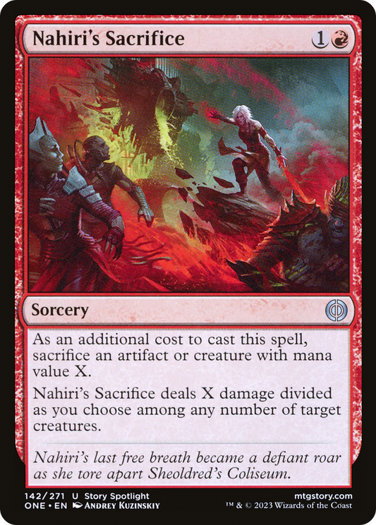 Nahiri's Sacrifice (ONE-142) - Phyrexia: All Will Be One Foil