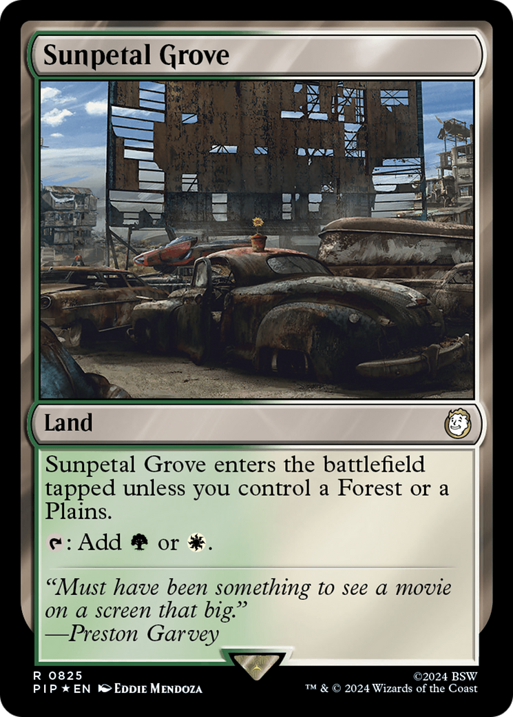 Sunpetal Grove (Surge Foil) (PIP-825) - Fallout Foil