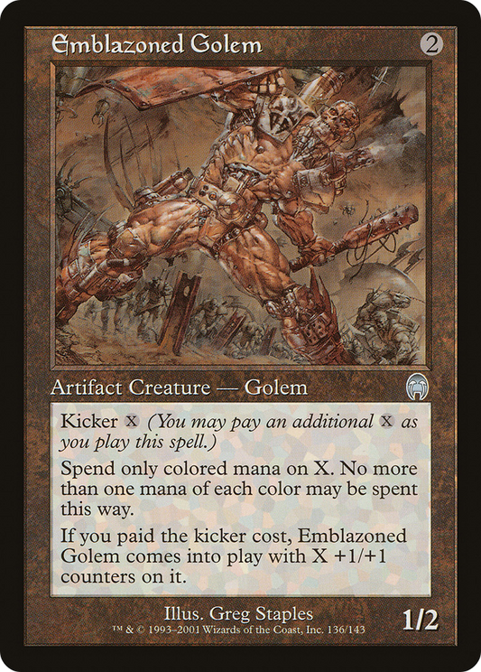 Emblazoned Golem (APC-136) - Apocalypse Foil