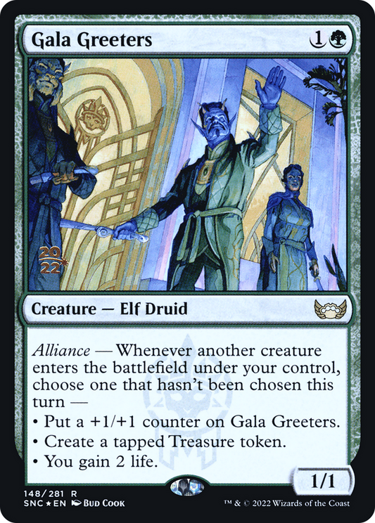 Gala Greeters (PSNC-148S) - Streets of New Capenna Promos Foil