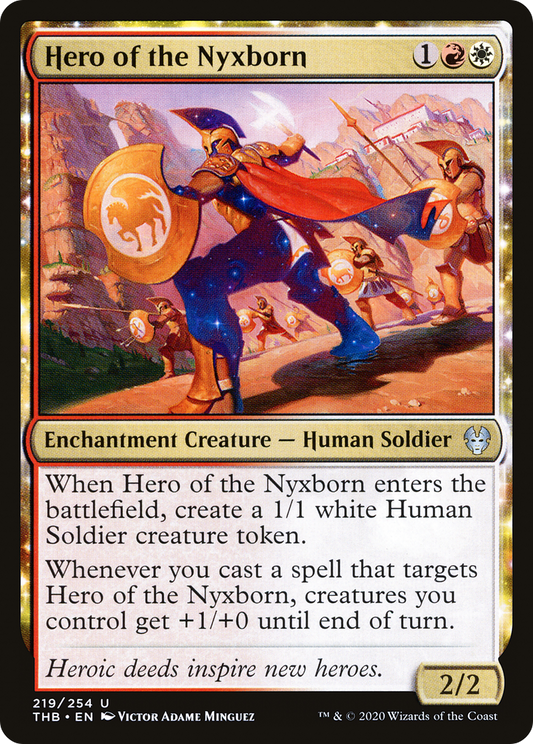 Hero of the Nyxborn (THB-219) - Theros Beyond Death: (nyxtouched) Foil