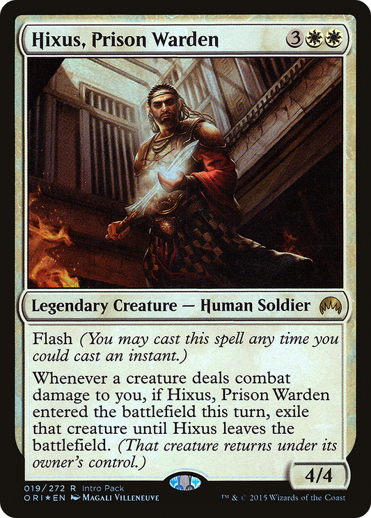 Hixus, Prison Warden (PORI-019) - Magic Origins Promos Foil