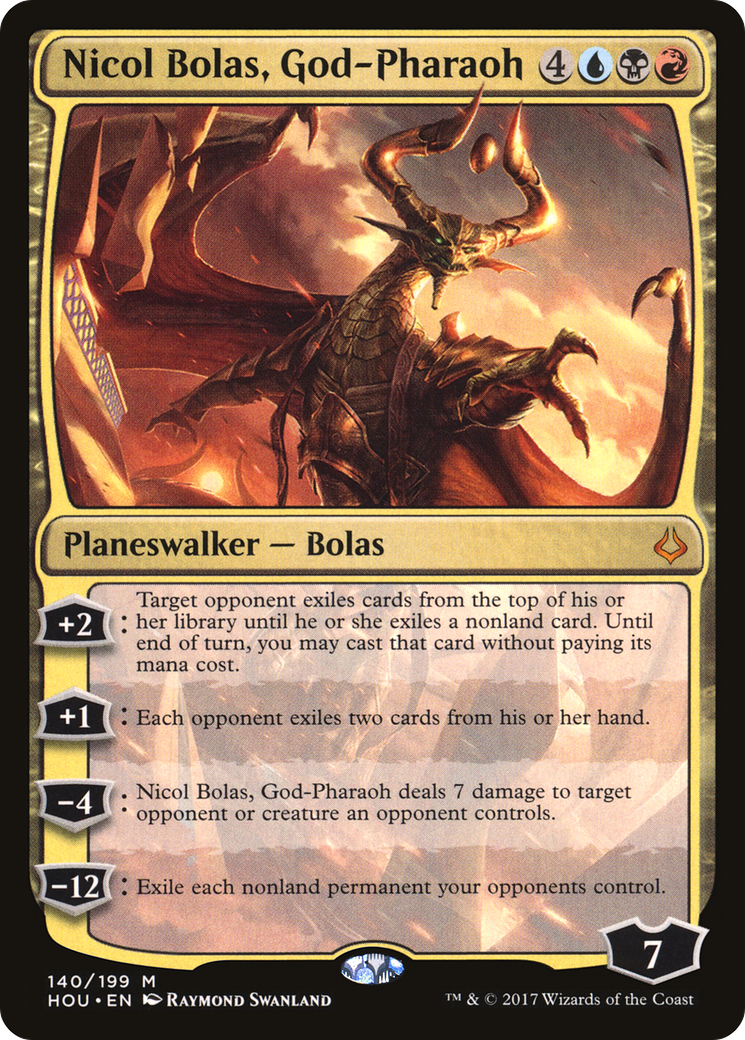 Nicol Bolas, God-Pharaoh (HOU-140) - Hour of Devastation Foil