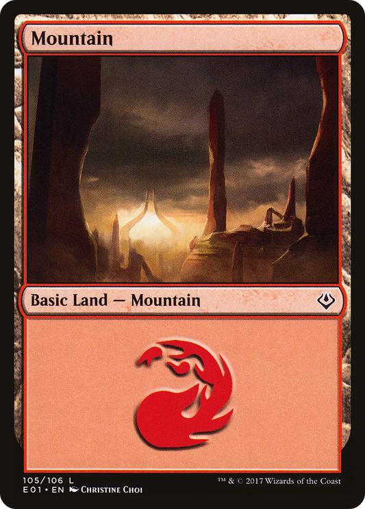 Mountain (E01-105) - Archenemy: Nicol Bolas