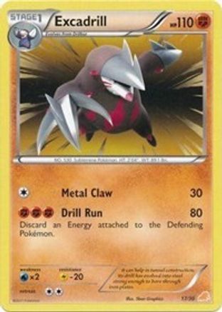 Excadrill (#17 Non-Holo) 17 - BW Trainer Kit Excadrill & Zoroark