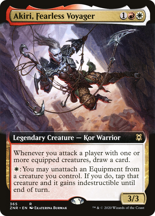 Akiri, Fearless Voyager (ZNR-365) - Zendikar Rising: (Extended Art)