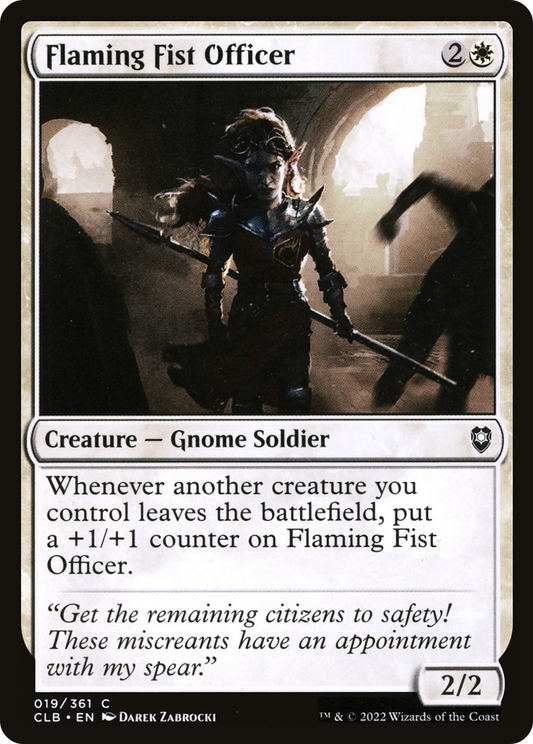 Flaming Fist Officer (CLB-019) - Commander Legends: Battle for Baldur's Gate