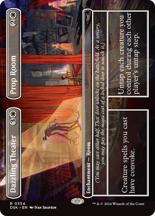 Dazzling Theater // Prop Room (Borderless) (DSK-334) - Duskmourn: House of Horror (Borderless)