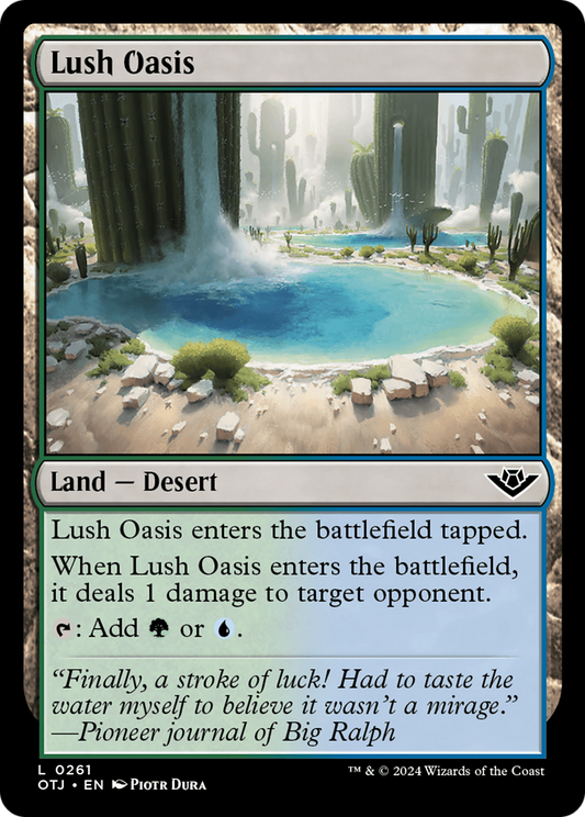 Lush Oasis (OTJ-261) - Outlaws of Thunder Junction Foil