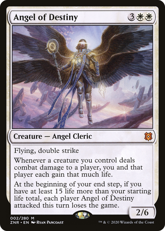 Angel of Destiny (ZNR-002) - Zendikar Rising Foil