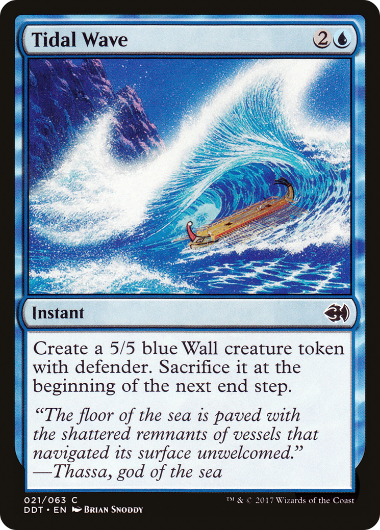 Tidal Wave (DDT-021) - Duel Decks: Merfolk vs. Goblins