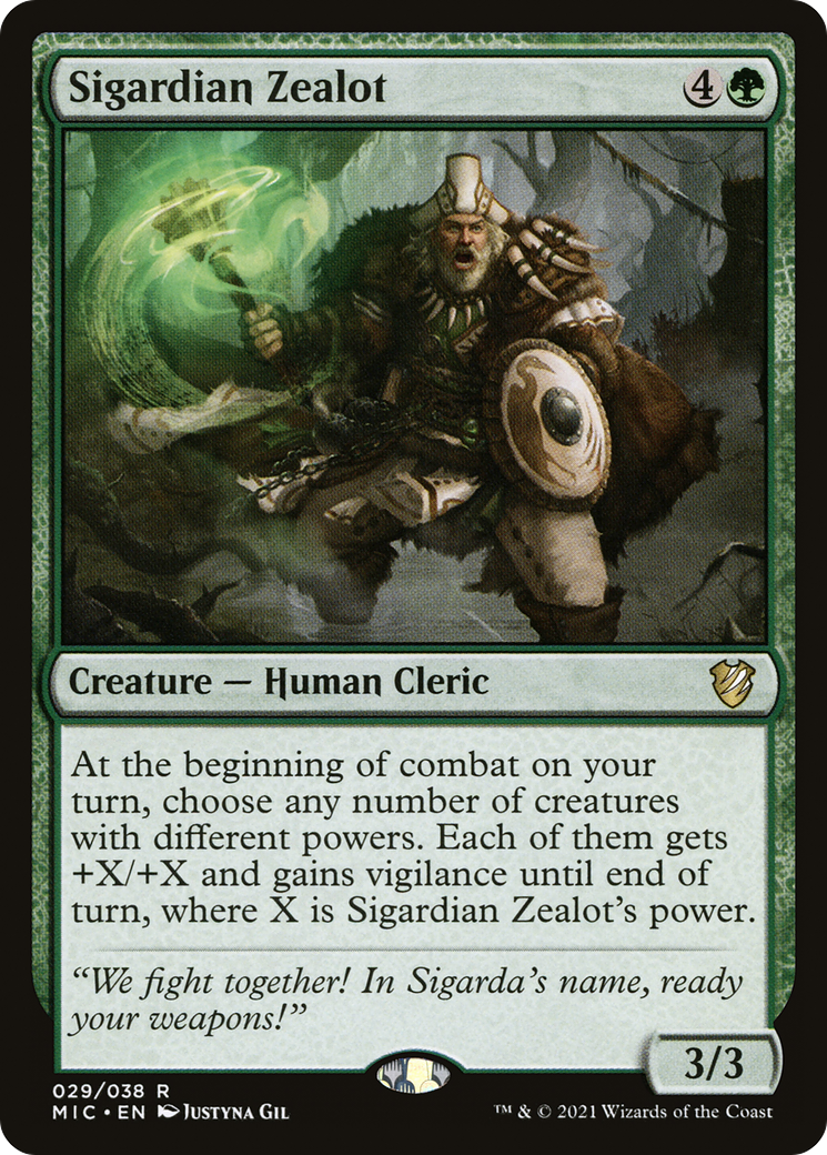 Sigardian Zealot (MIC-029) - Midnight Hunt Commander