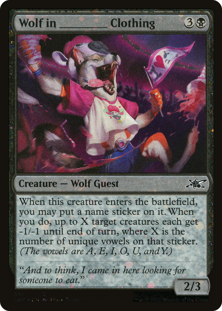 Wolf in _____ Clothing (UNF-381) - Unfinity Foil