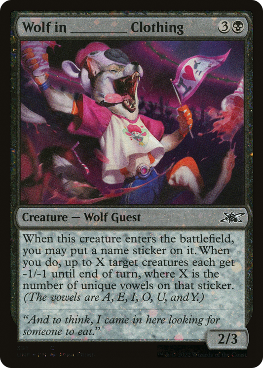 Wolf in _____ Clothing (UNF-381) - Unfinity Foil