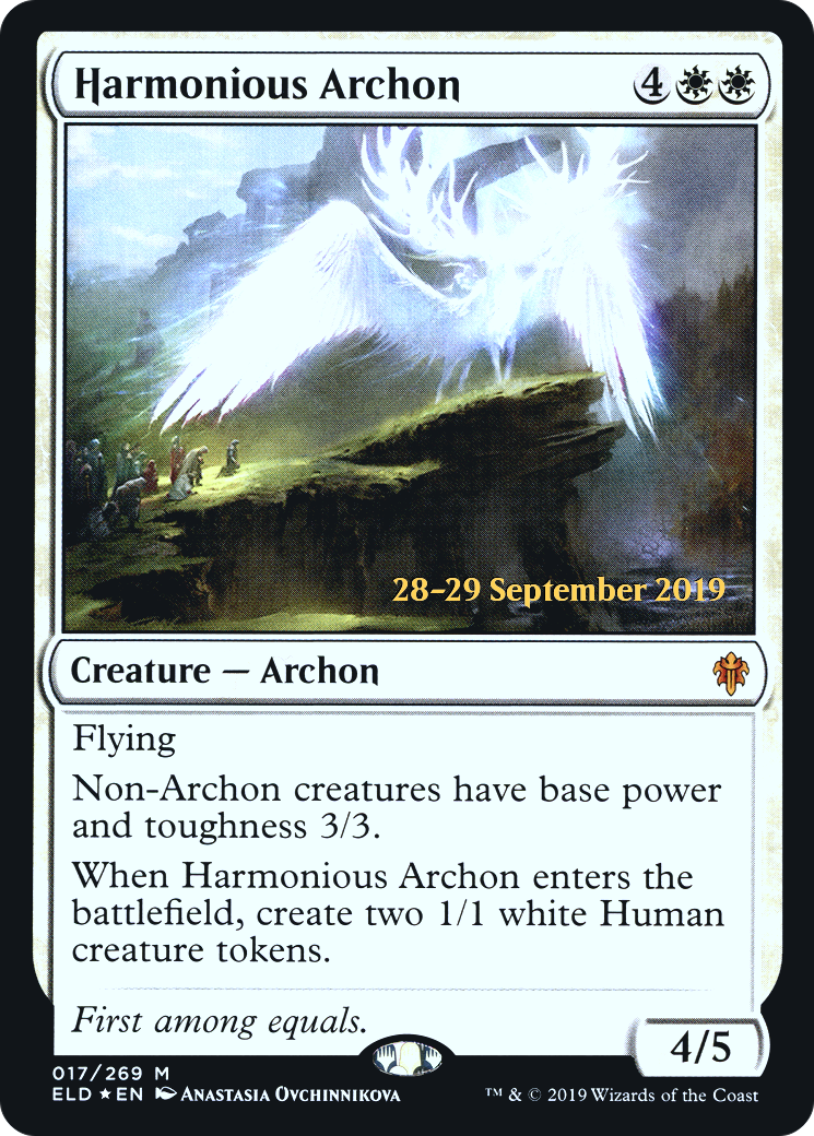 Harmonious Archon (PELD-17S) - Throne of Eldraine Promos Foil