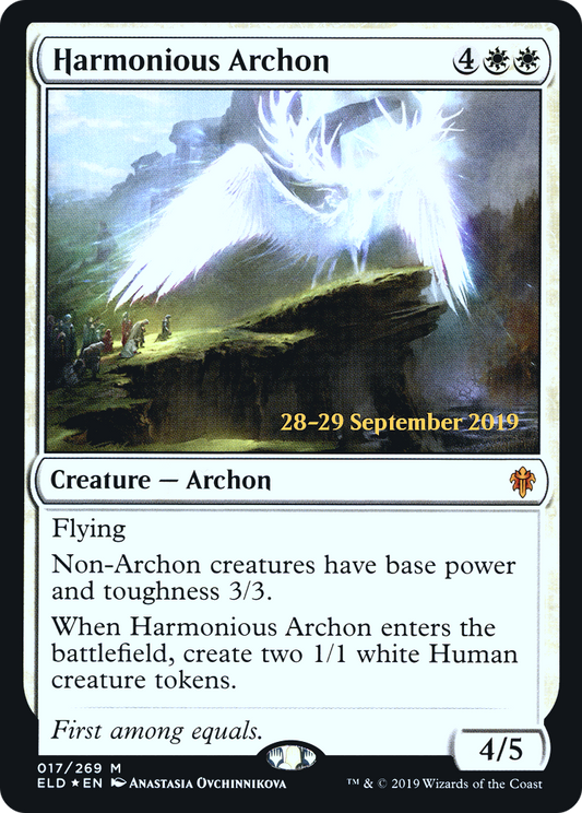 Harmonious Archon (PELD-17S) - Throne of Eldraine Promos Foil