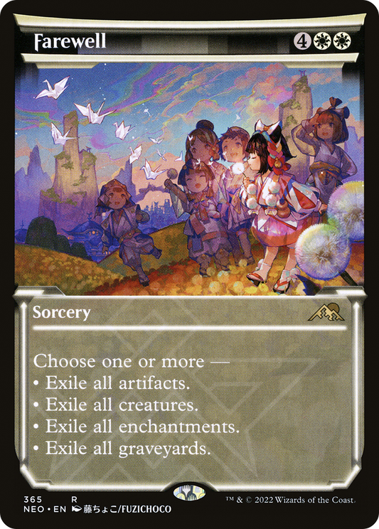 Farewell (NEO-365) - Kamigawa: Neon Dynasty: (Showcase) Foil