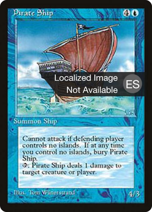 Pirate Ship (4BB-091) - Fourth Edition Foreign Black Border