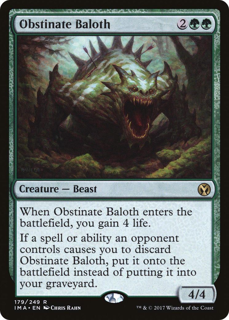 Obstinate Baloth (IMA-179) - Iconic Masters