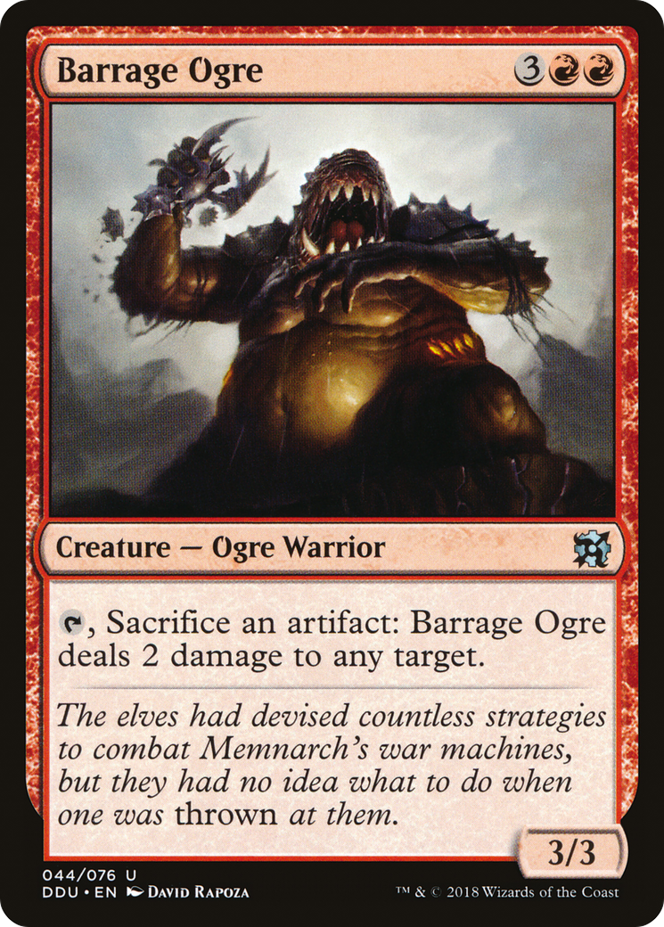 Barrage Ogre (DDU-044) - Duel Decks: Elves vs. Inventors