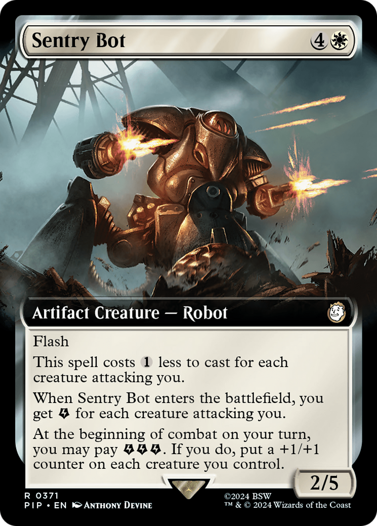 Sentry Bot (PIP-371) - Fallout: (Extended Art) Foil