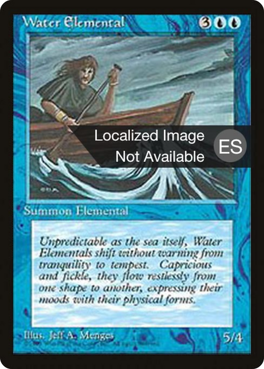 Water Elemental (4BB-115) - Fourth Edition Foreign Black Border