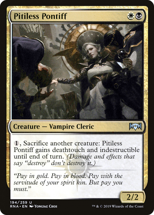 Pitiless Pontiff (RNA-194) - Ravnica Allegiance