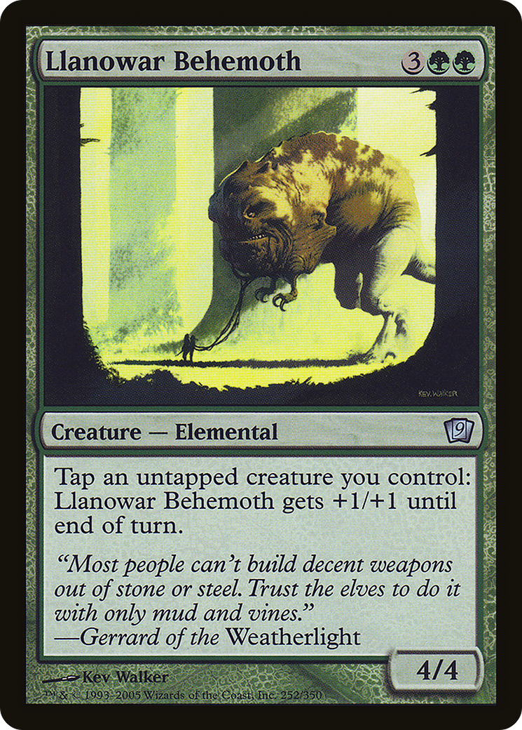 Llanowar Behemoth (9ED-252★) - Ninth Edition Foil