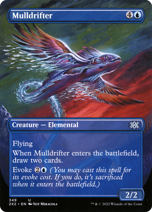 Mulldrifter  (Borderless)(2X2-349) - Double Masters 2022 Foil