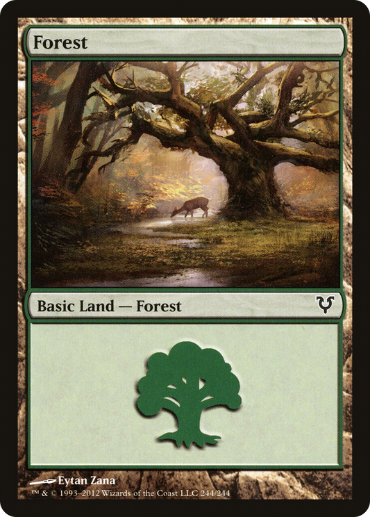 Forest (AVR-244) - Avacyn Restored Foil