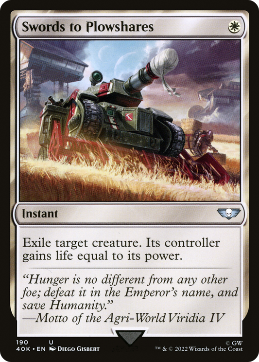 Swords to Plowshares (40K-190) - Warhammer 40,000 Commander