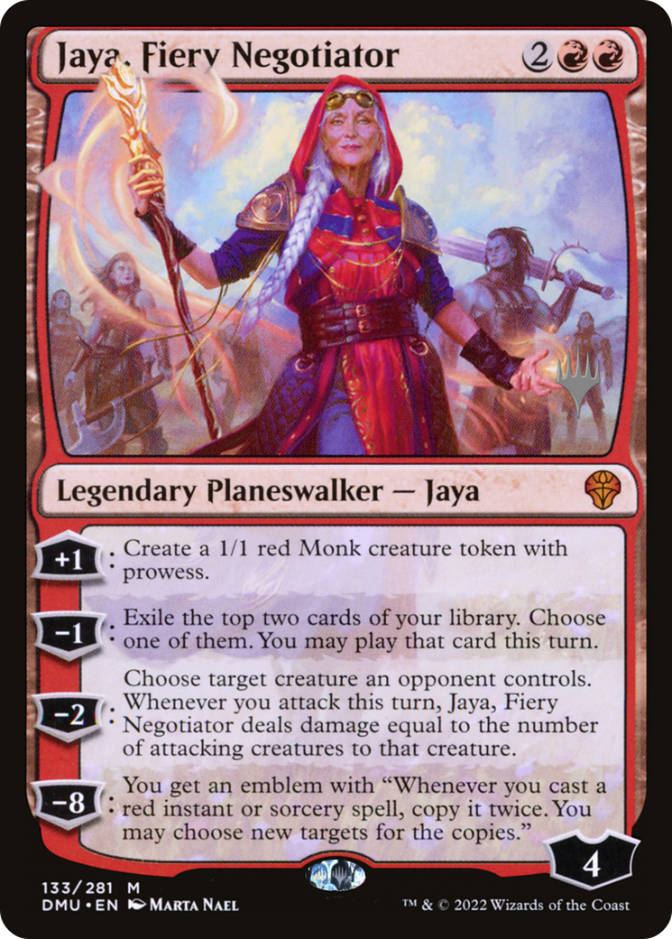 Jaya, Fiery Negotiator (PPDMU-133) - Dominaria United Promos Foil (Promo Pack)