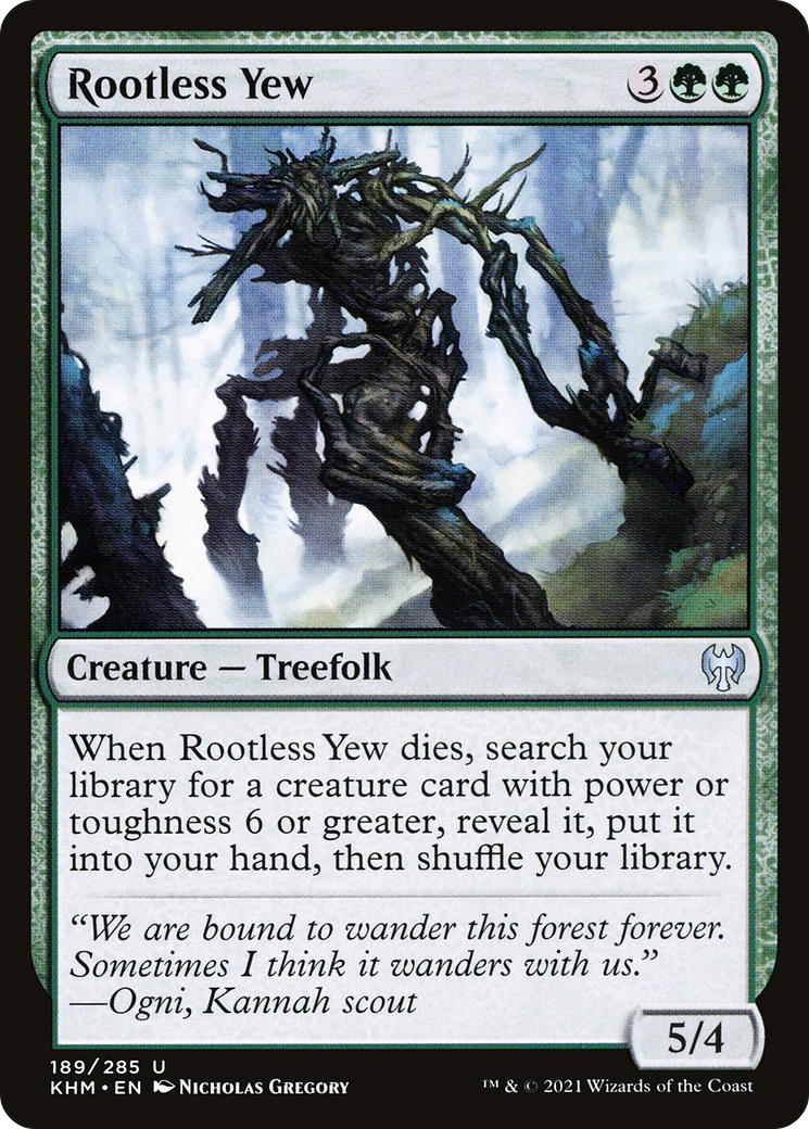 Rootless Yew  (KHM-189) - Kaldheim Foil