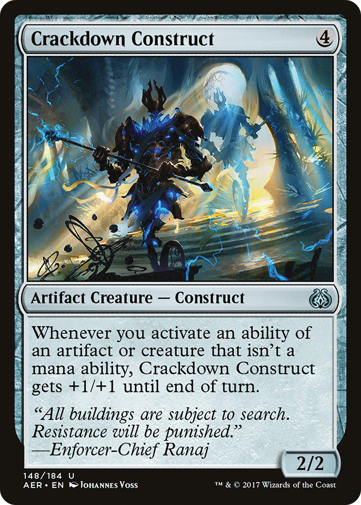 Crackdown Construct (AER-148) - Aether Revolt Foil