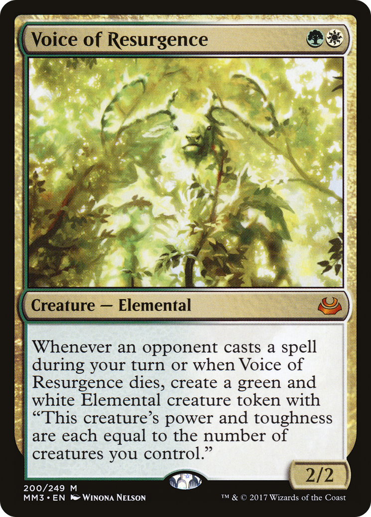 Voice of Resurgence  (MM3-200) - Modern Masters 2017 Foil