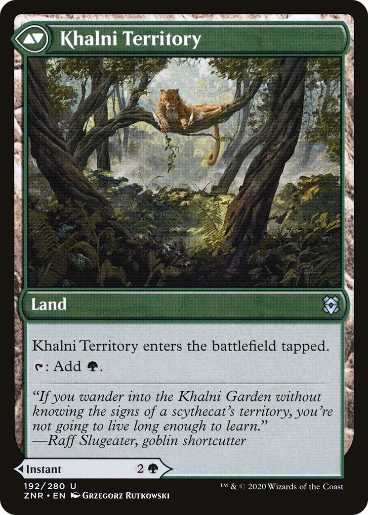 Khalni Ambush // Khalni Territory (ZNR-192) - Zendikar Rising