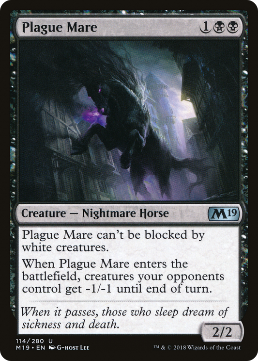 Plague Mare (M19-114) - Core Set 2019