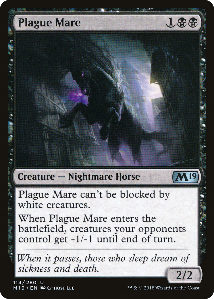 Plague Mare (M19-114) - Core Set 2019 Foil