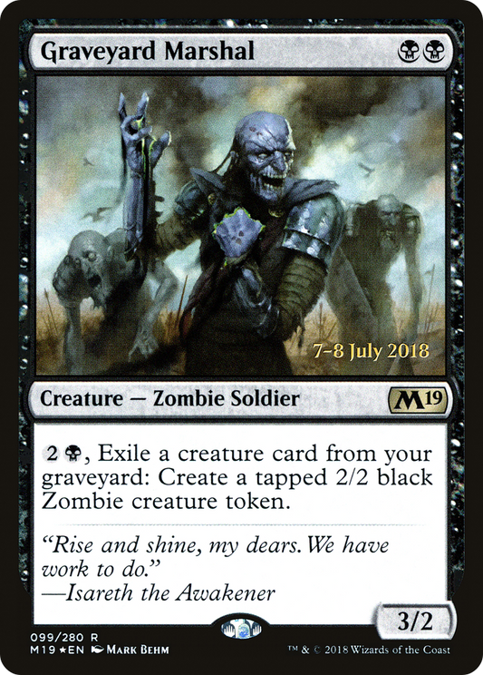 Graveyard Marshal (PRE-99S) - Core Set 2019 Promos Foil