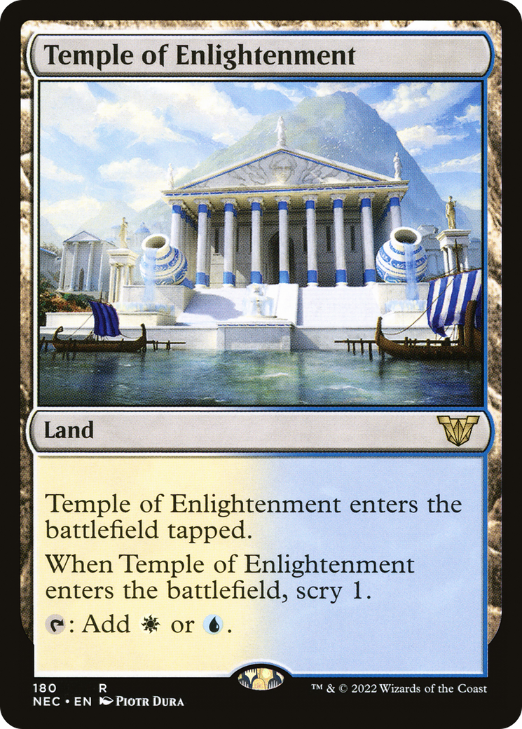 Temple of Enlightenment (NEC-180) - Neon Dynasty Commander