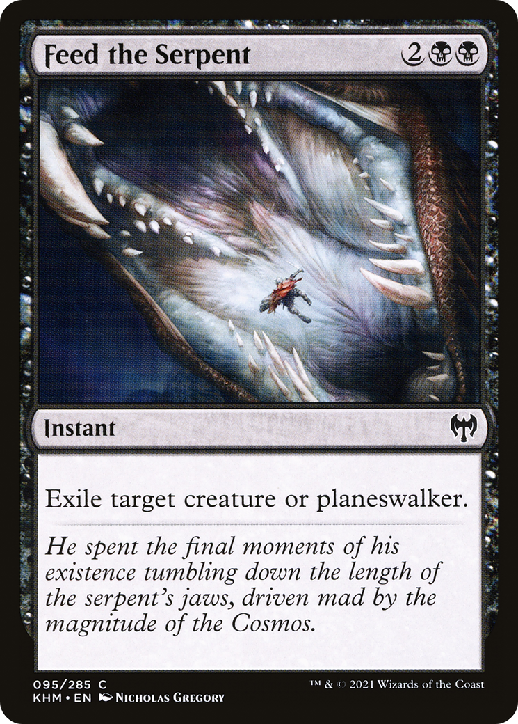 Feed the Serpent  (KHM-095) - Kaldheim Foil